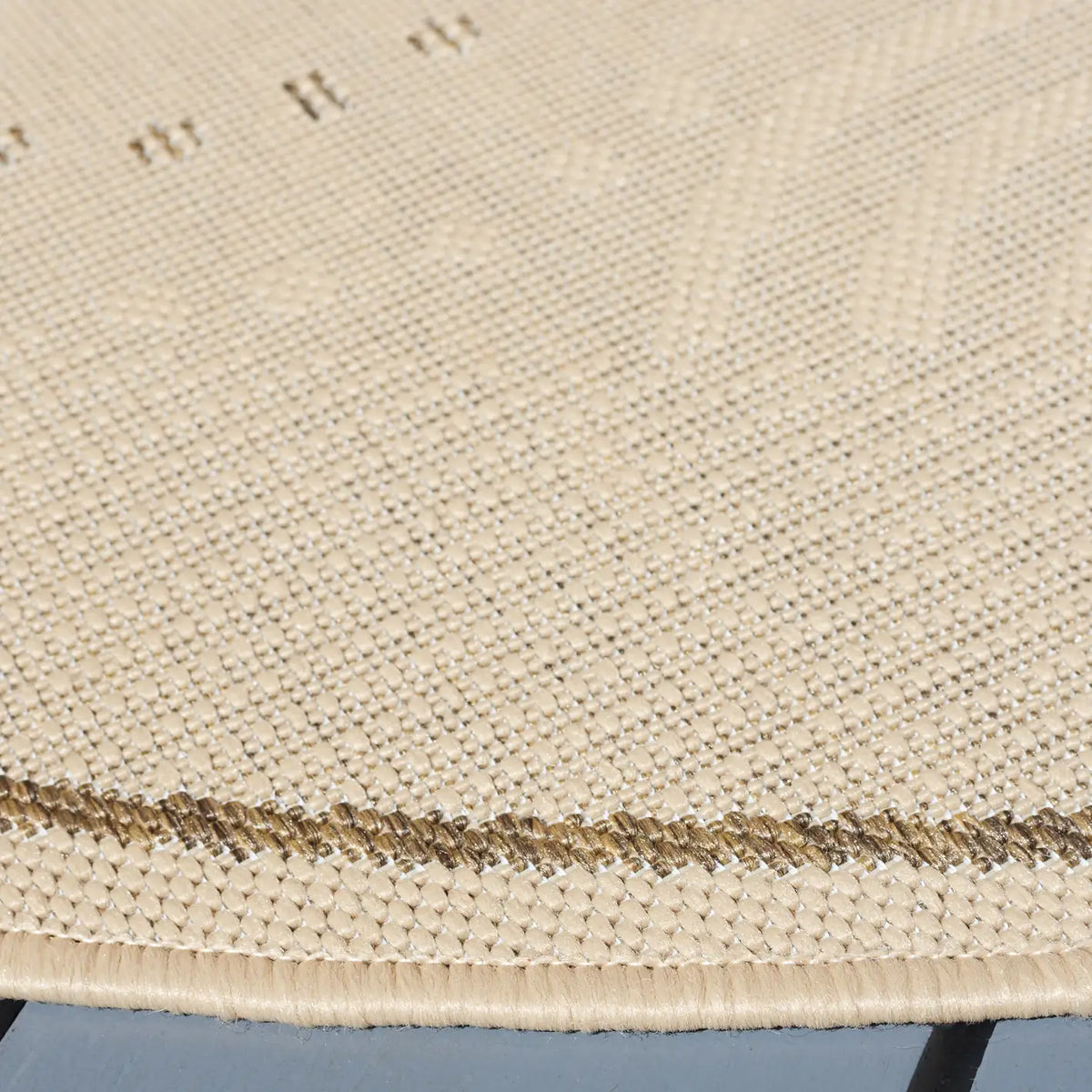 Safavieh Courtyard 5'-3" x 5'-3" Rug in Natural / Brown