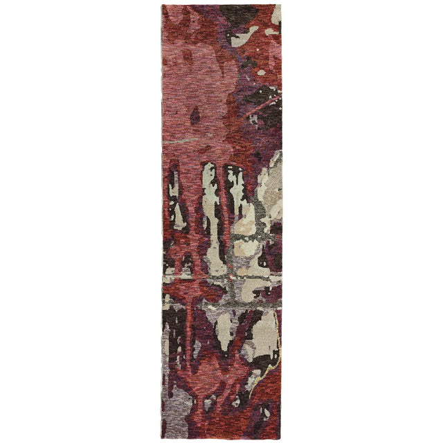Oriental Weavers Sphinx Evolution 8028B Red/Beige Rugs - runner