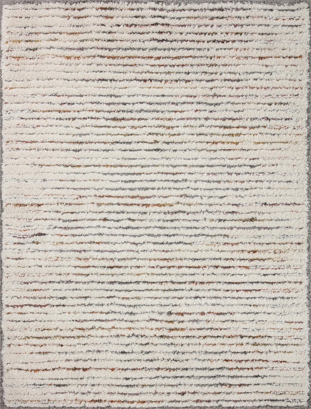 Loloi Levitt Shag Lev-01 Ivory/Multi Rug - main flat