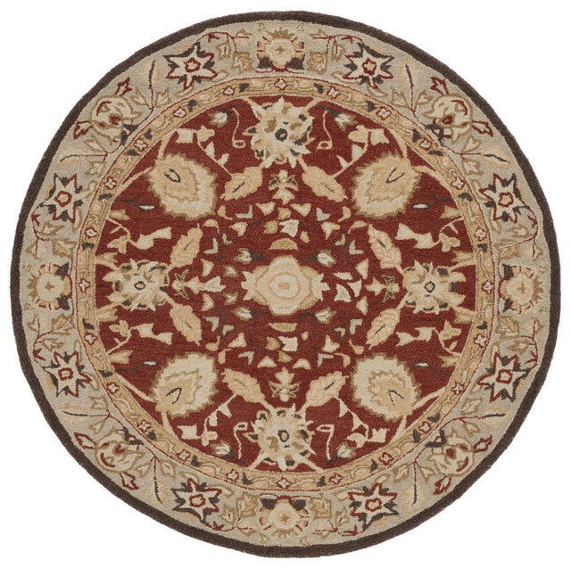 Safavieh Anatolia 6'-0" x 6'-0" Rug in Rust / Green