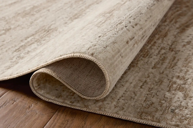 Loloi Nellie NEL-04 Ivory / Pebble Rug - pile height