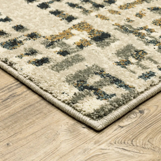Oriental Weavers Sphinx Carson 0748F Beige/ Multi Rugs - corner detail