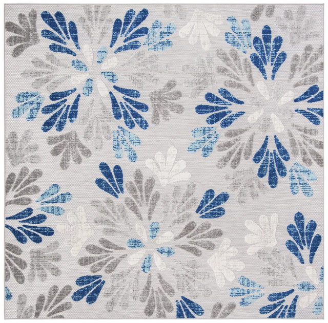 Safavieh Cabana 6'-7" x 6'-7" Rug in Grey / Blue