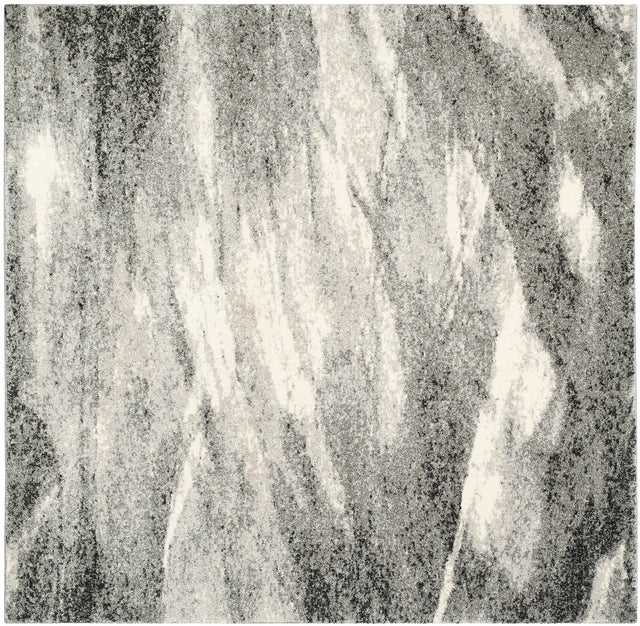 Safavieh Retro 5'-3" x 5'-3" Rug in Grey / Ivory