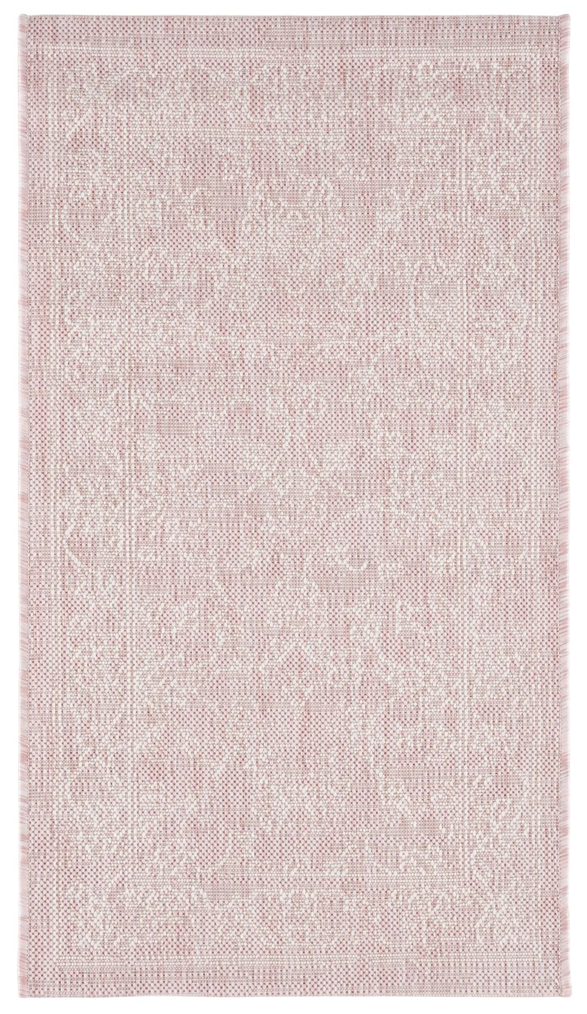 Safavieh Courtyard 2'-0" x 3'-7" Rug in Soft Pink / Ivory