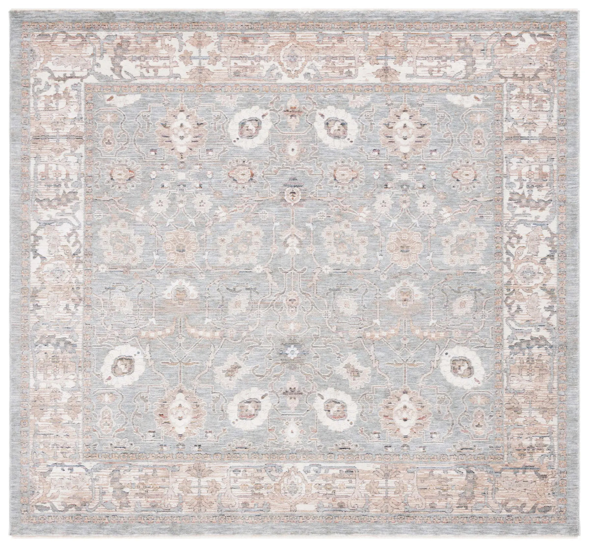 Safavieh Harlow 6'-3" x 6'-3" Rug in Ivory Grey / Sage