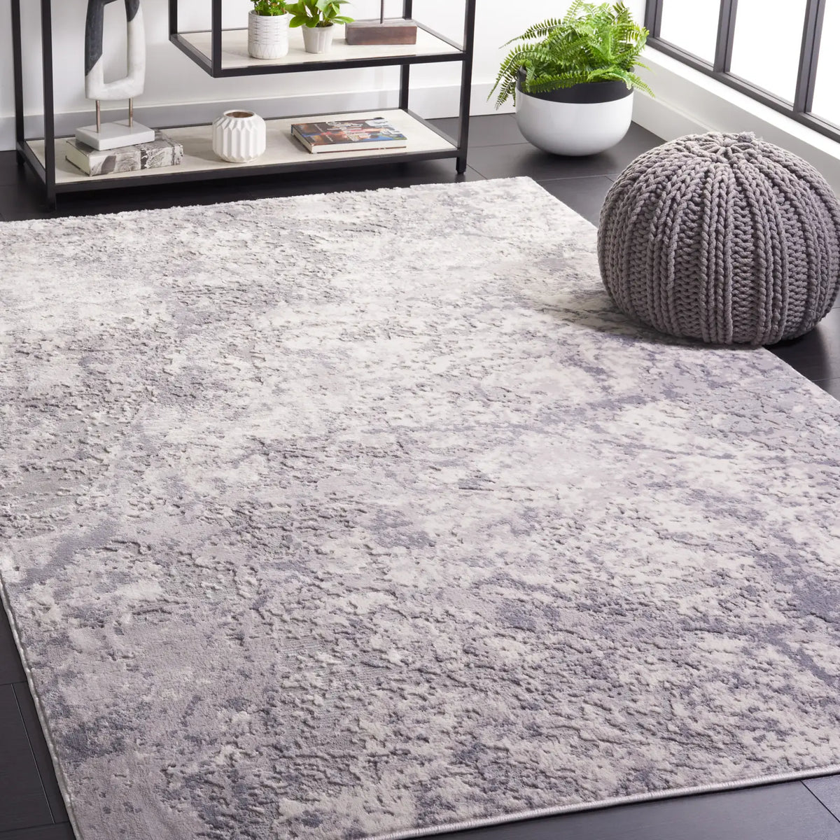 Safavieh Eternal 4'-0" x 6'-0" Rug in Light Grey / Grey