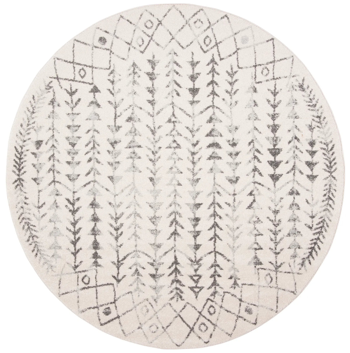 Safavieh Tulum 5'-0" x 5'-0" Rug in Ivory / Grey