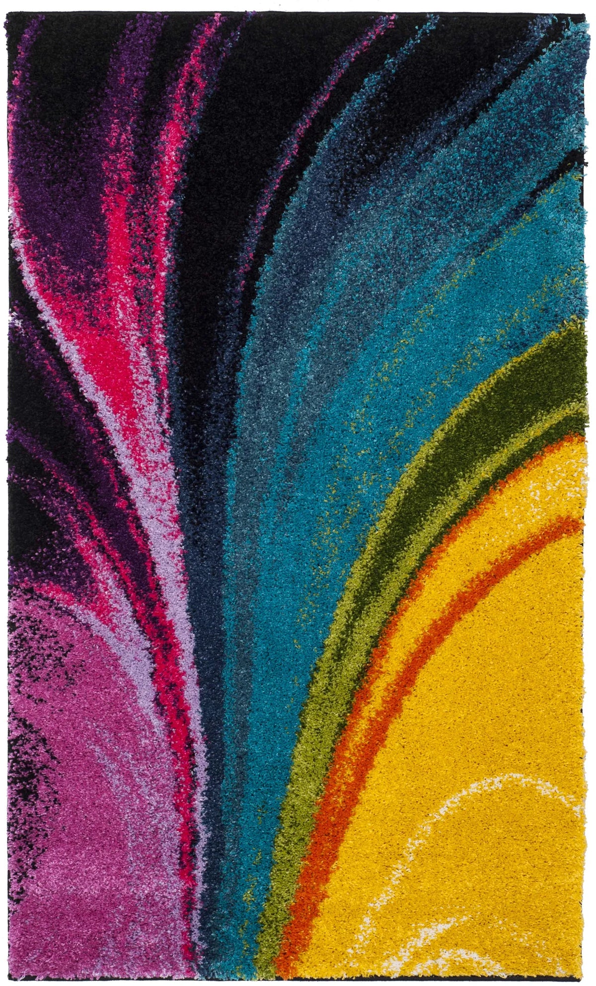 Safavieh Fiesta Shag 3'-0" x 5'-0" Rug in Multi