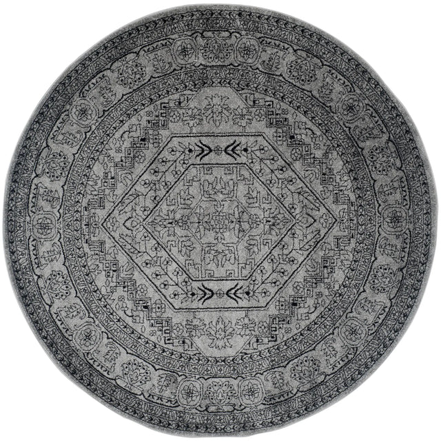 Safavieh Adirondack 10'-0" x 10'-0" Rug in Silver / Black