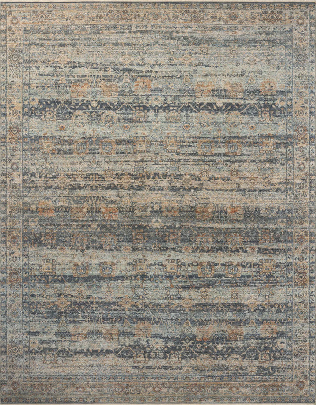 Loloi Heritage Her-09 Sky/Sunset Rug - main flat
