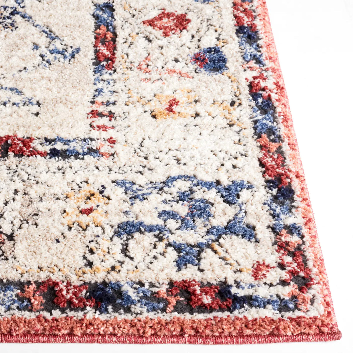 Safavieh Luna 4'-5" x 6'-5" Rug in Beige / Blue Rust