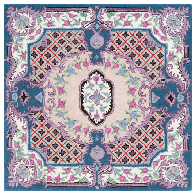 Safavieh Bellagio 5'-0" x 5'-0" Rug in Pink / Ivory