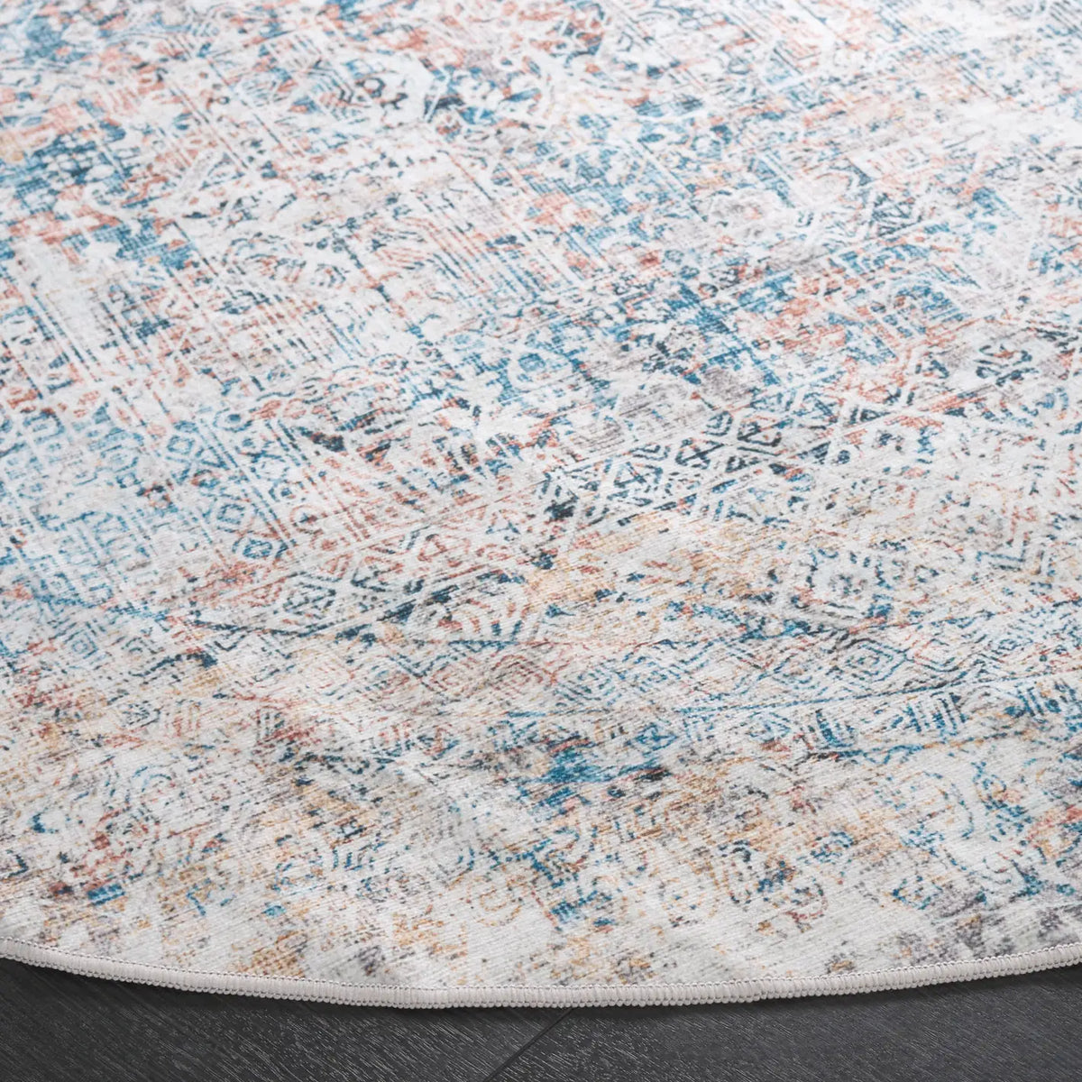 Safavieh Arizona 6'-0" x 6'-0" Rug in Blue / Rust