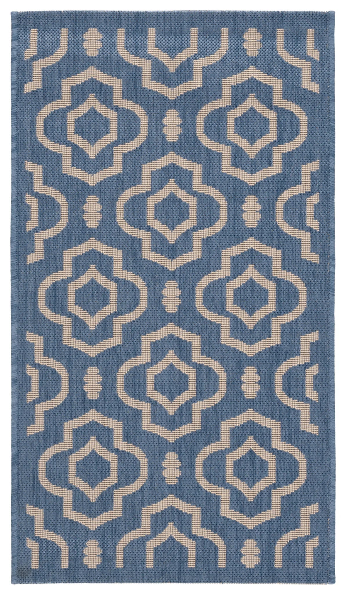 Safavieh Courtyard 2'-0" x 3'-7" Rug in Blue / Beige