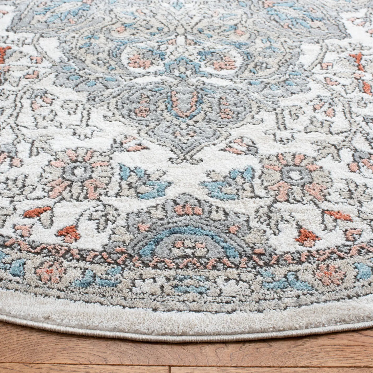 Safavieh Oregon 800 6'-7" x 6'-7" Rug in Grey / Ivory