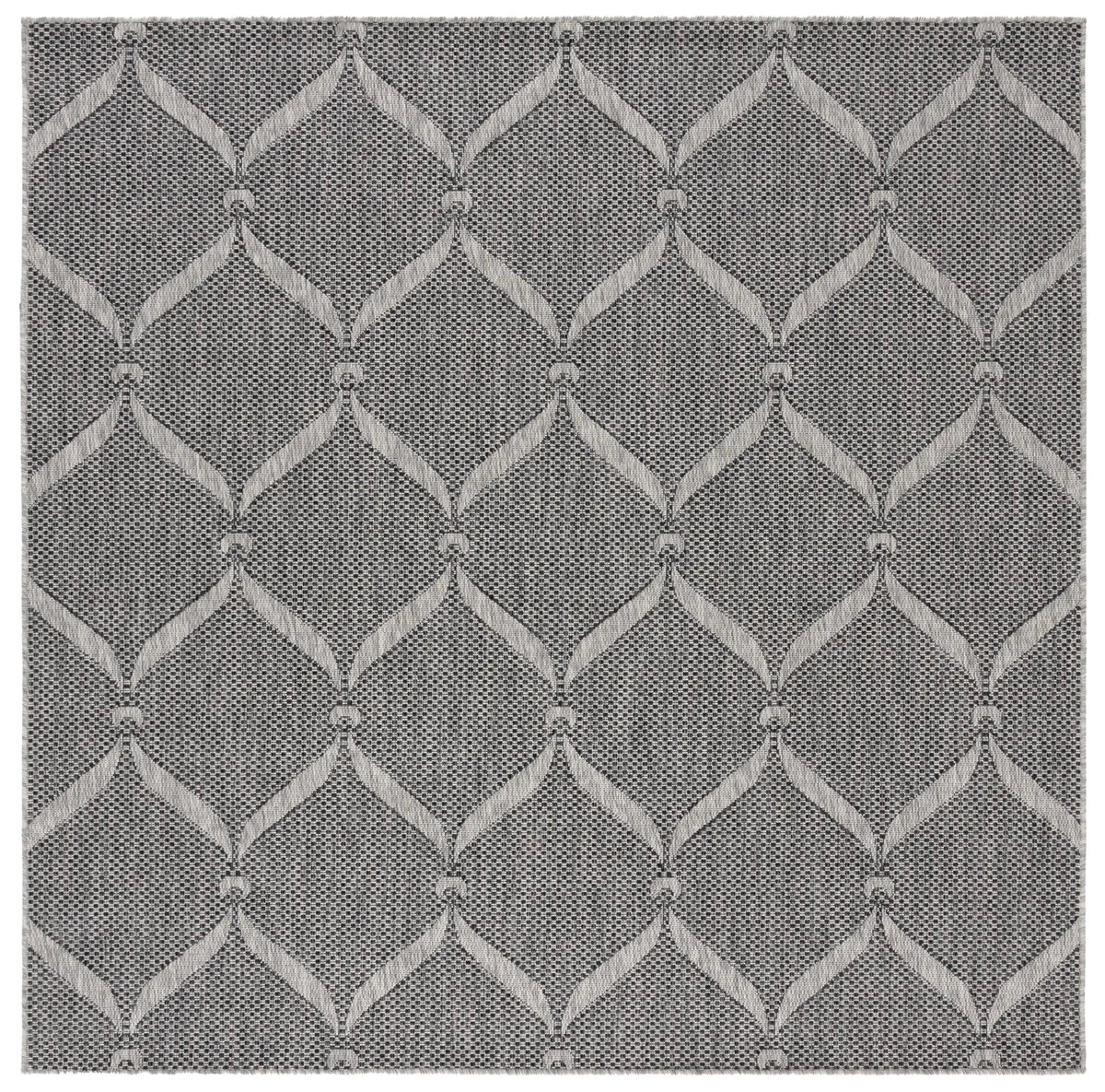 Safavieh Beach House 6'-7" x 6'-7" Rug in Charcoal / Grey
