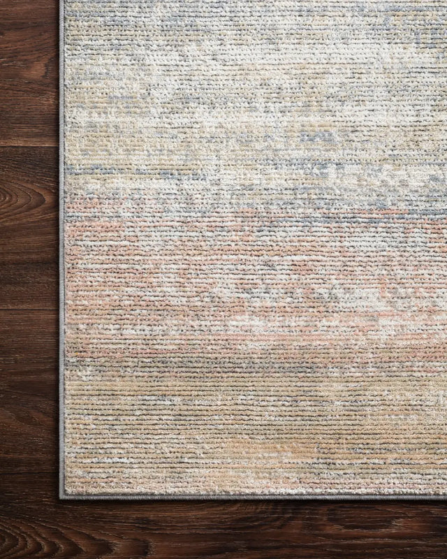 Loloi Lucia Luc-05 Mist Rugs - corner on wood