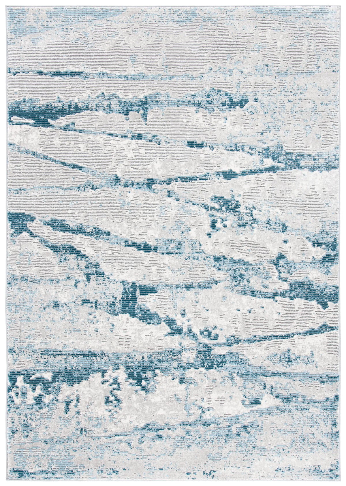 Safavieh Meadow 500 4'-0" x 6'-0" Rug in Light Grey / Blue