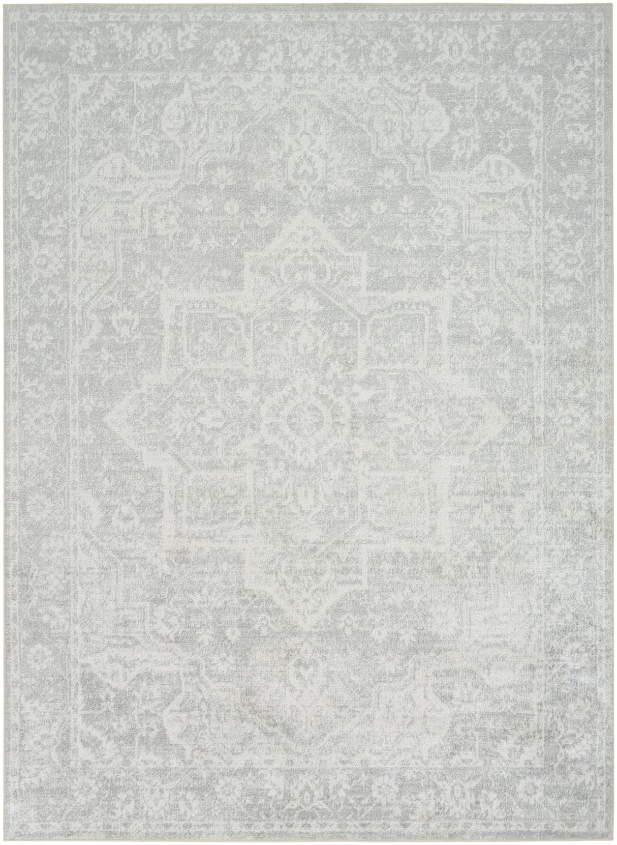 Nourison Astra Machine Washable ASW12 Machine Made Grey Rug