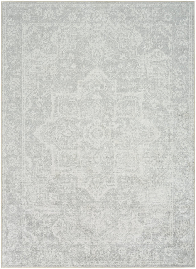 Nourison Astra Machine Washable ASW12 Machine Made Grey Rug