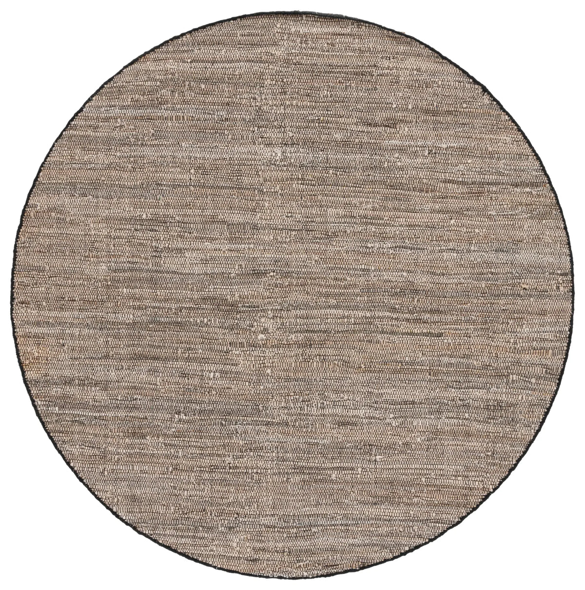 Safavieh Rag Rug 6'-0" x 6'-0" Rug in Beige / Black