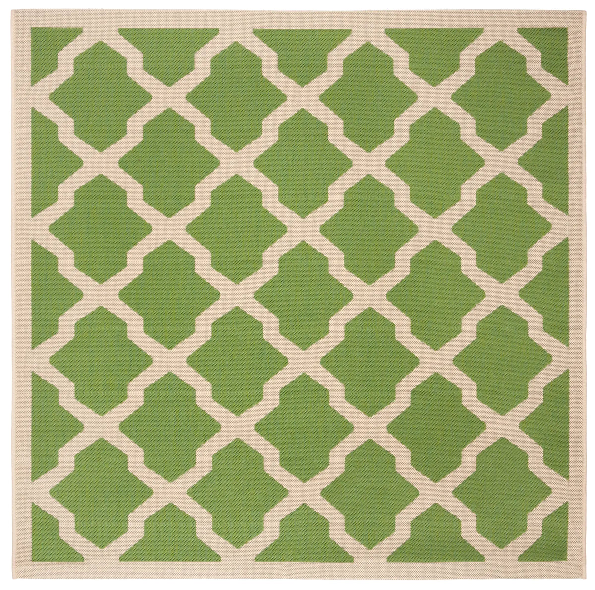 Safavieh Courtyard 5'-3" x 5'-3" Rug in Green / Beige