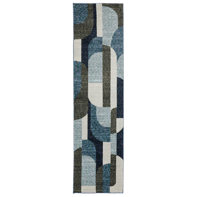Oriental Weavers Sphinx Strada Str03 Blue/ Grey Rugs - runner