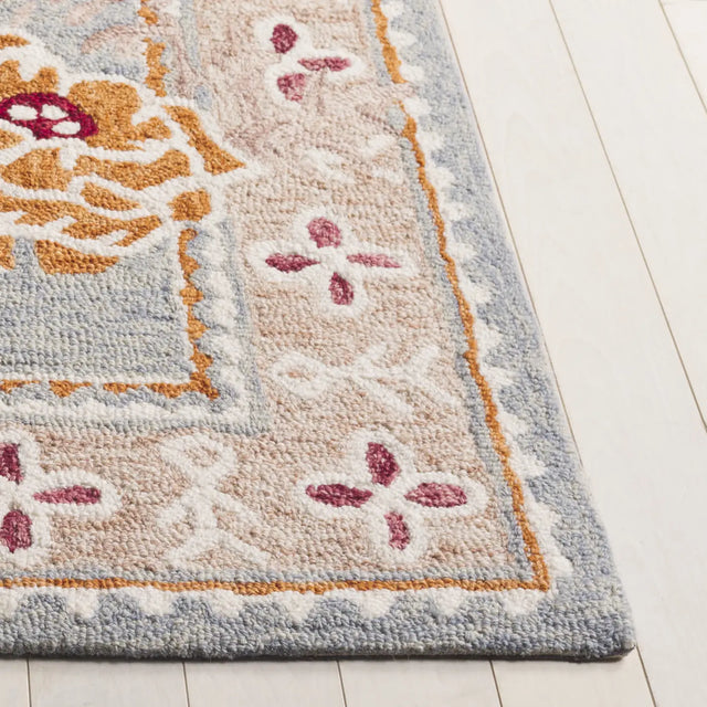 Safavieh Jardin 2'-3" x 8'-0" Rug in Grey / Rust