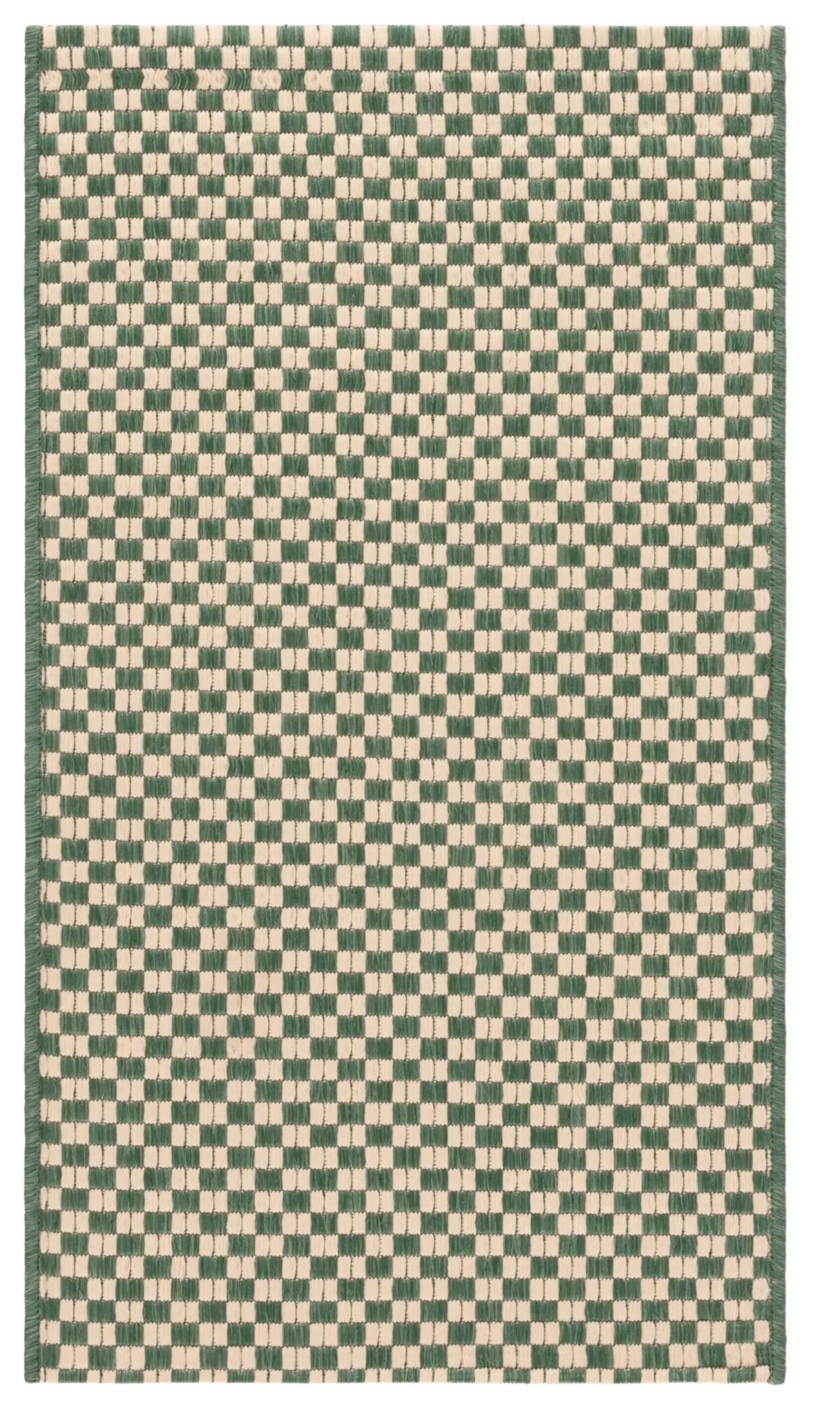 Safavieh Courtyard 2'-0" x 3'-7" Rug in Dark Green / Beige