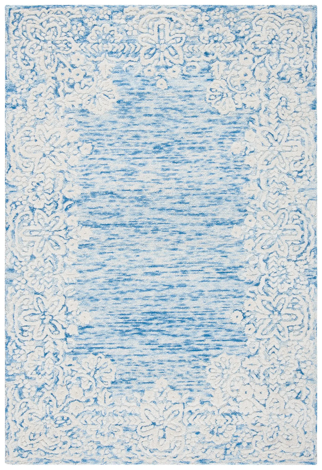 Safavieh Glamour 4'-0" x 6'-0" Rug in Blue / Ivory
