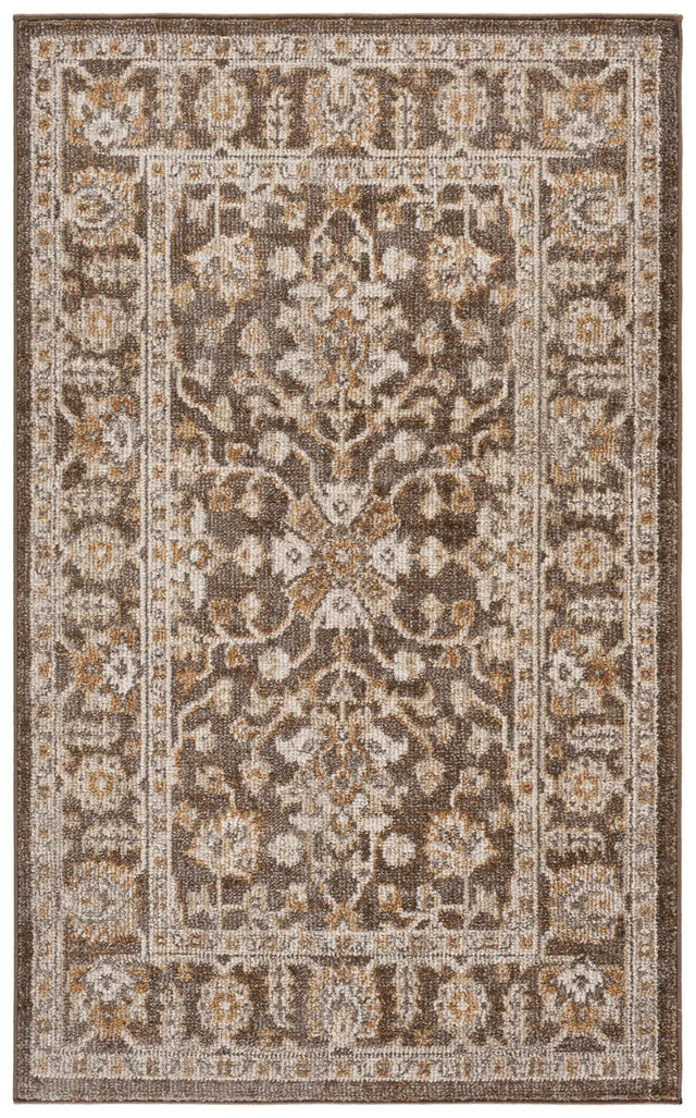 Safavieh Hazel 500 3'-0" x 5'-0" Rug in Brown / Ivory
