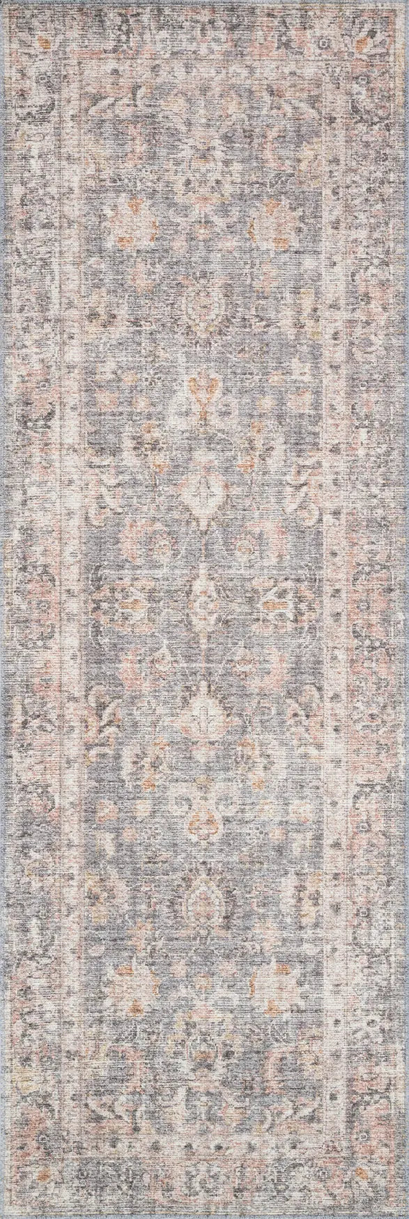 Loloi Skye Sky-01 Grey/Apricot Rugs - runner flat