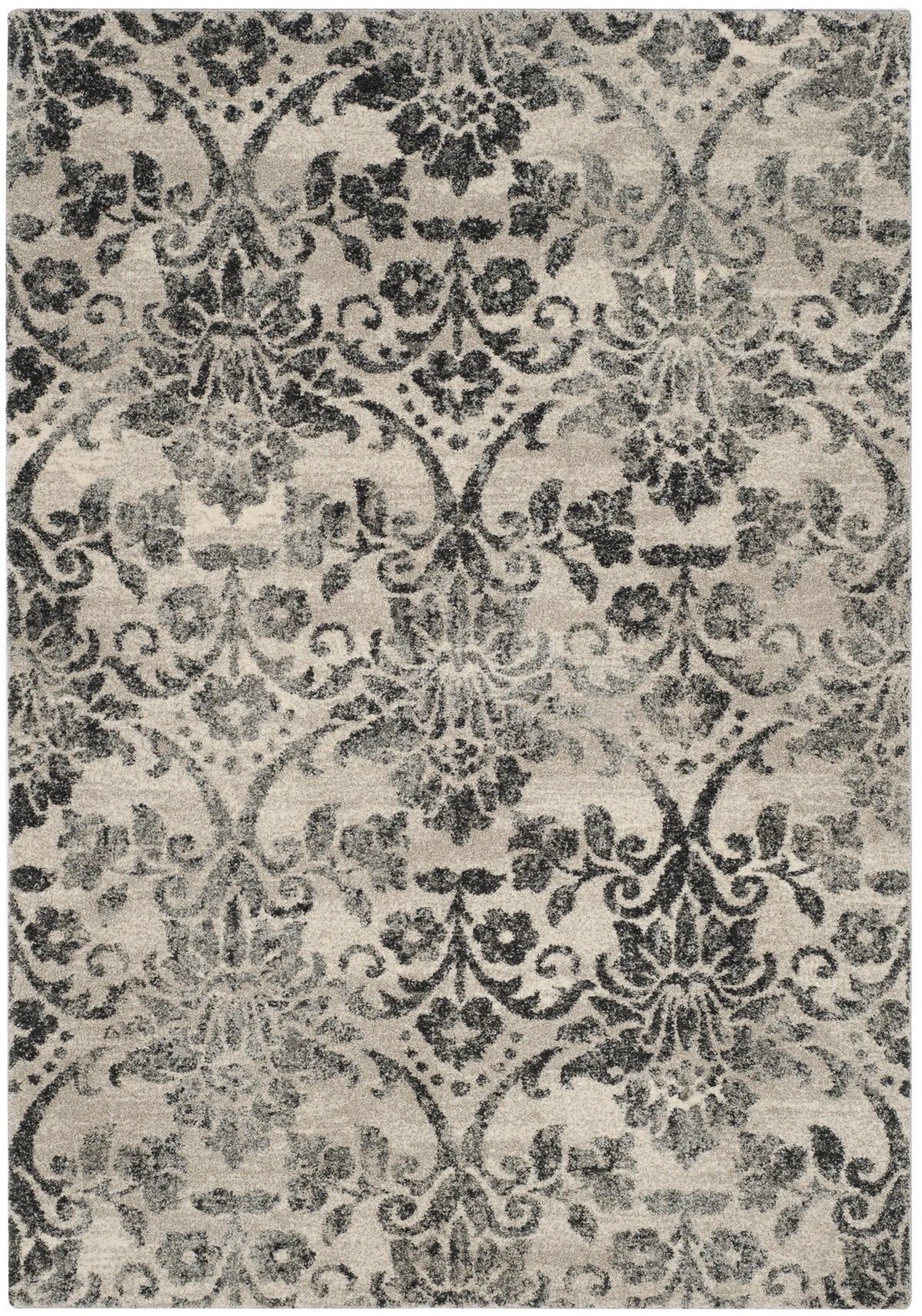 Safavieh Retro 4'-0" x 6'-0" Rug in Cream / Grey