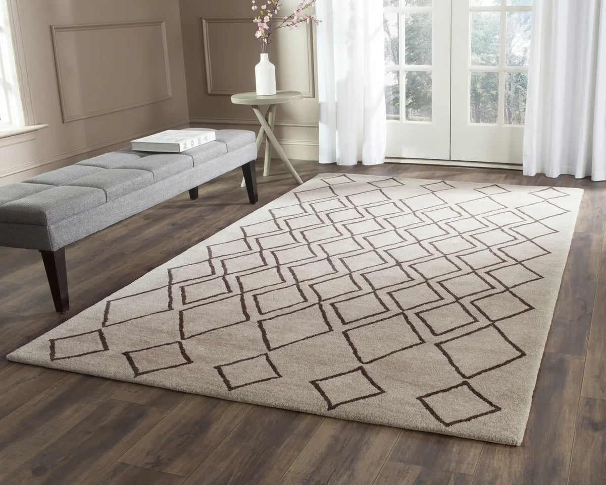 Safavieh Soho 3'-6" x 5'-6" Rug in Light Grey / Dark Grey