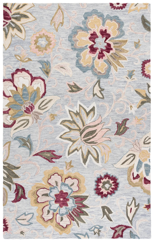 Safavieh Blossom 4'-0" x 6'-0" Rug in Grey / Light Pink