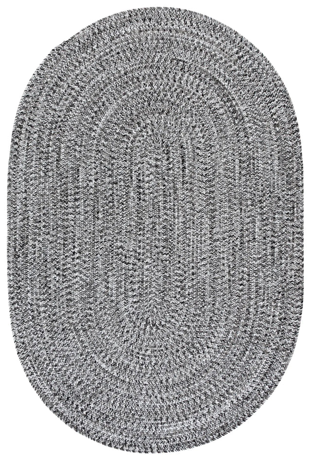 Safavieh Braided 4'-0" x 6'-0" Rug in Black / Ivory