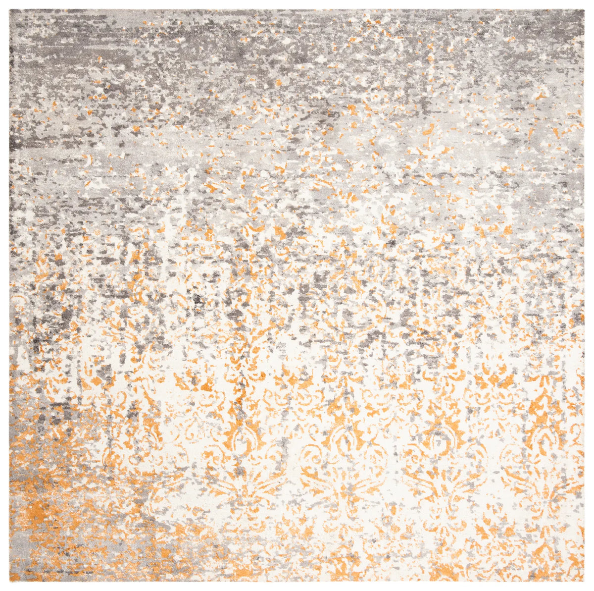 Safavieh Expression 6'-0" x 6'-0" Rug in Ivory / Rust
