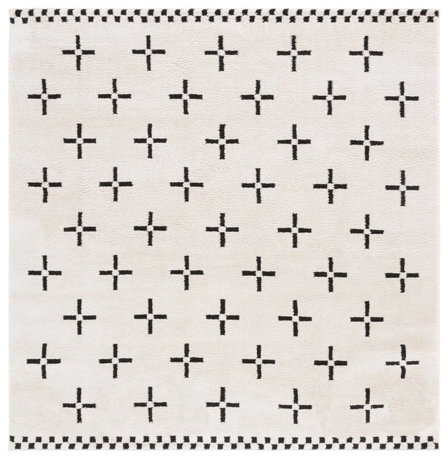 Safavieh Melody 6'-7" x 6'-7" Rug in Ivory / Black