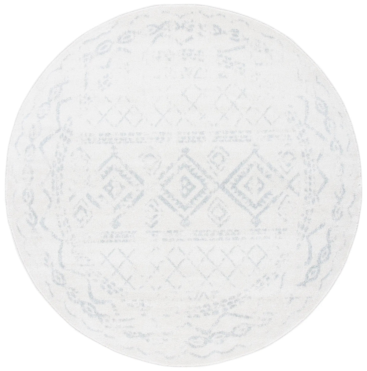 Safavieh Tulum 5'-0" x 5'-0" Rug in Ivory / Light Grey