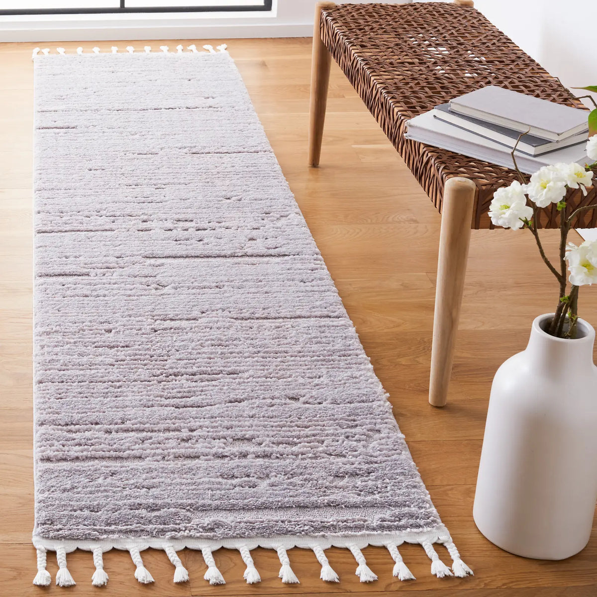 Safavieh Marrakesh 2'-2" x 8'-0" Rug in Grey / Light Grey
