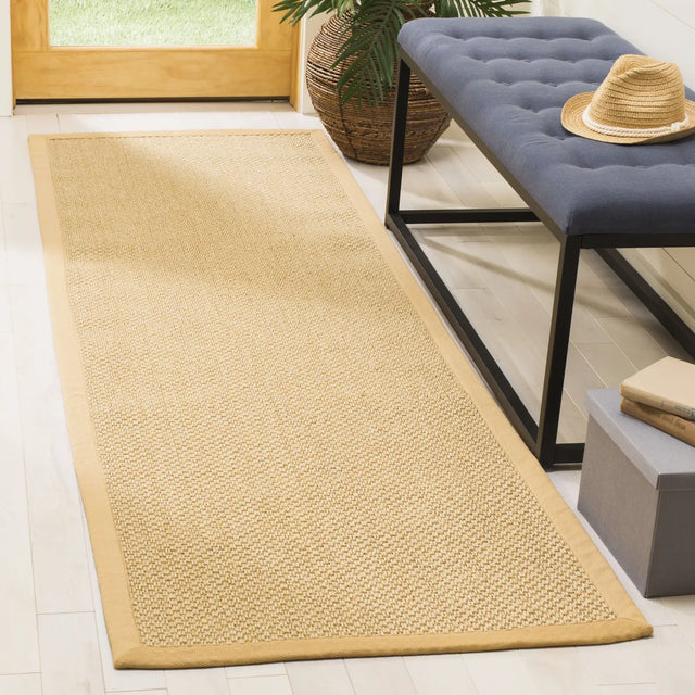 Safavieh Natural Fiber 2'-6" x 12'-0" Rug in Maize / Wheat