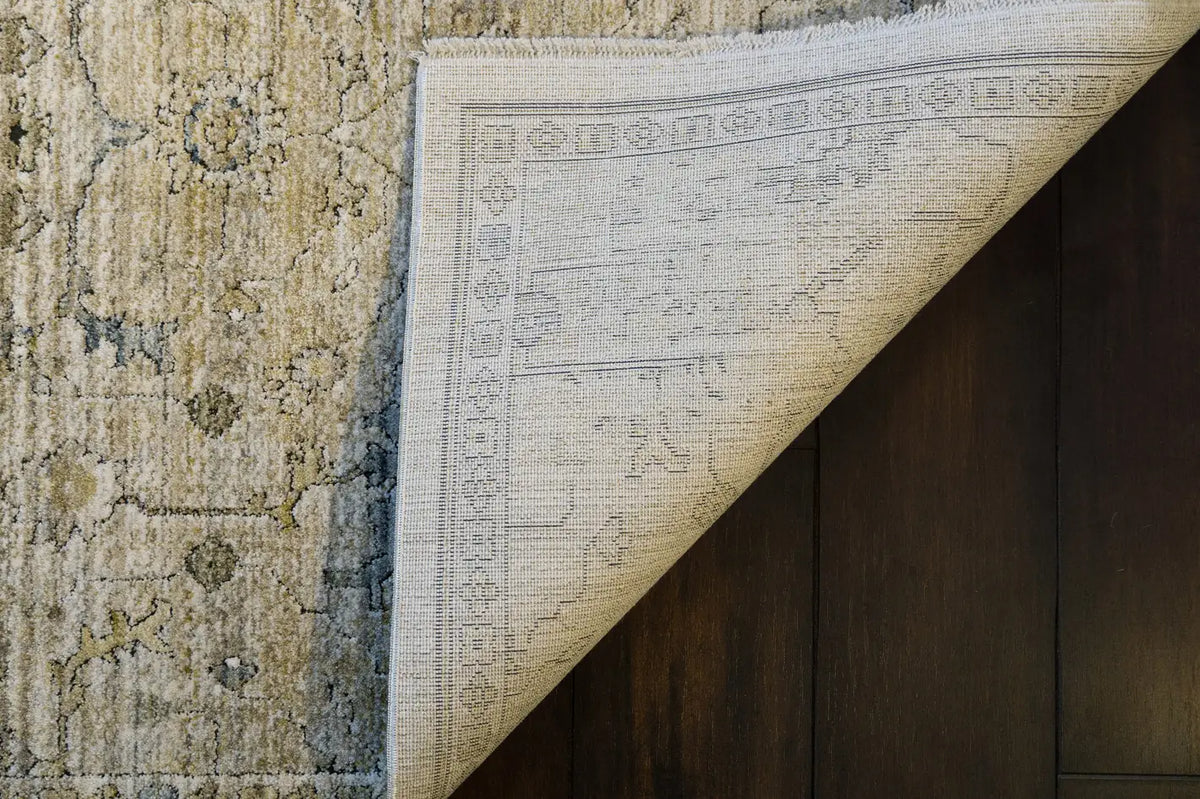 Dynamic Rugs Trevi 13251 Power Loomed Transitional Cream/Beige Rug - Corner
