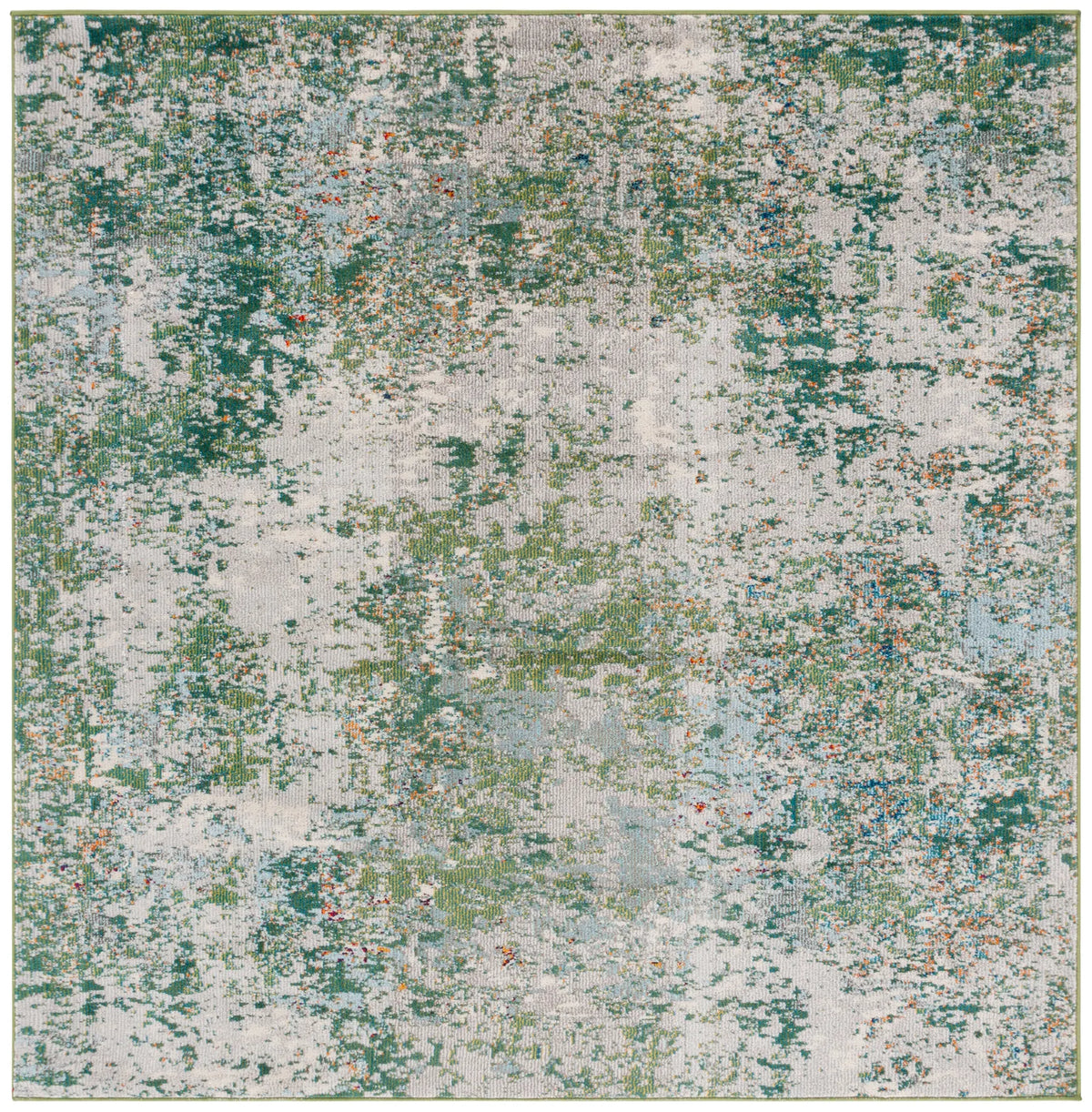 Safavieh Madison 6'-7" x 6'-7" Rug in Green / Blue
