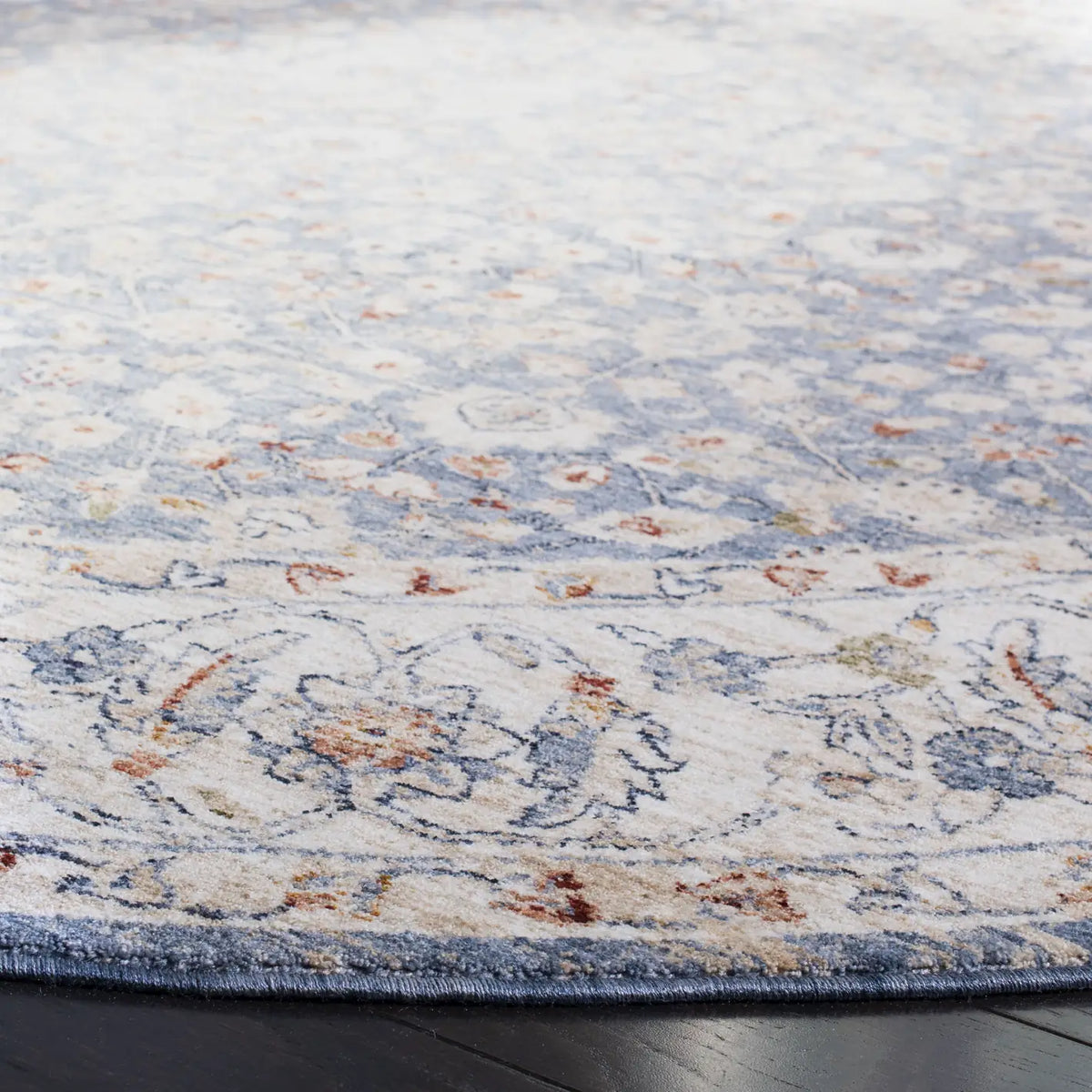 Safavieh Heirloom 700 6'-7" x 6'-7" Rug in Ivory / Blue