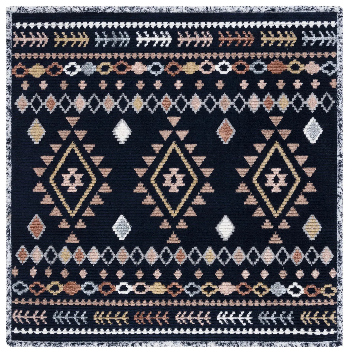 Safavieh Marrakesh 6'-7" x 6'-7" Rug in Navy / Multi