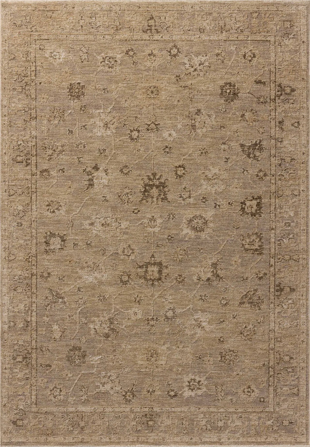 Loloi Willa WIA-02 Taupe / Natural Power Loomed Rug - main flat