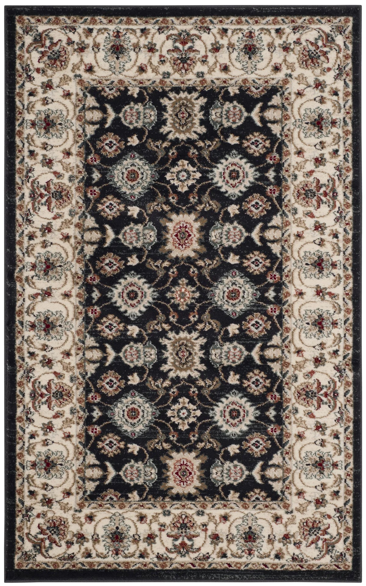 Safavieh Lyndhurst 3'-3" x 5'-3" Rug in Navy / Creme