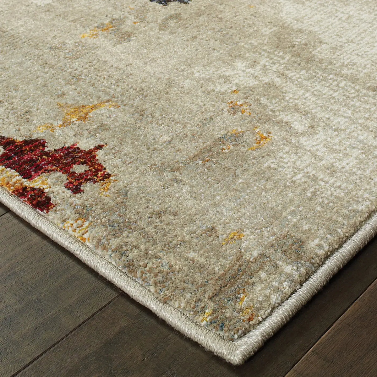 Oriental Weavers Sphinx Evolution 8043K Beige/Blue Rugs - corner detail