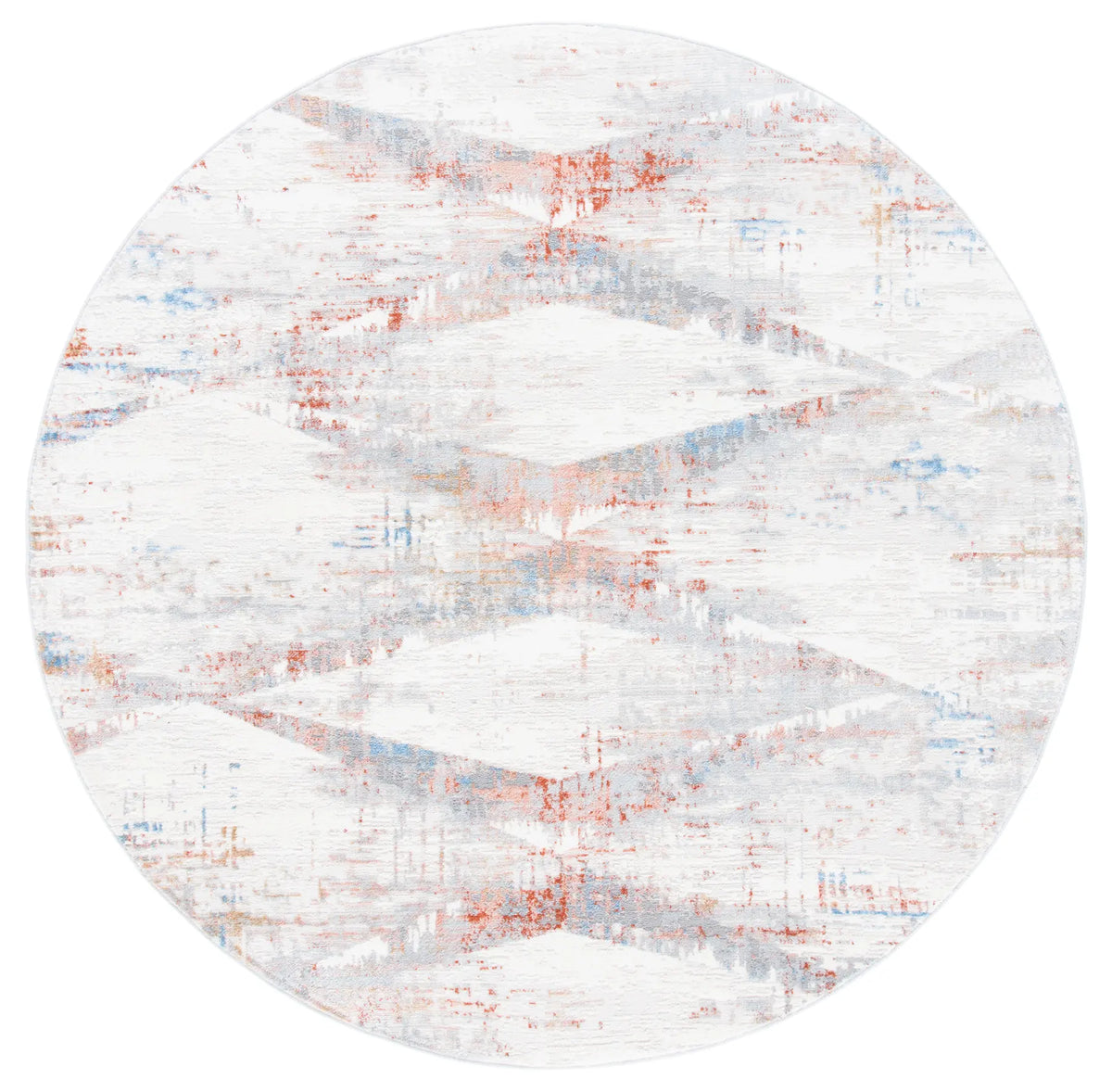 Safavieh Amelia 6'-7" x 6'-7" Rug in Ivory / Rust
